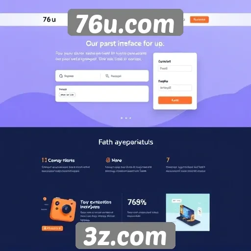 Análise da interface do usuário do site 76u.com
